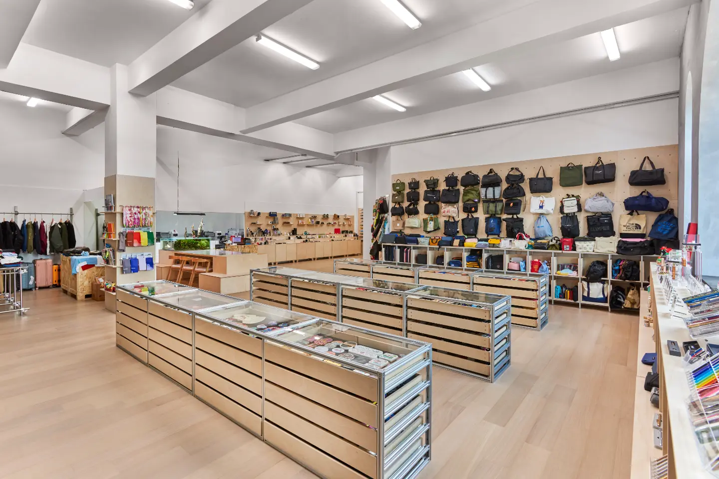 Mononos product showroom and sample displays